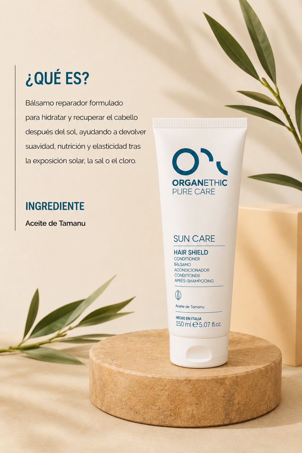 Bálsamo reparador intensivo Organethic Sun Care Repair, preventa en France Manuel